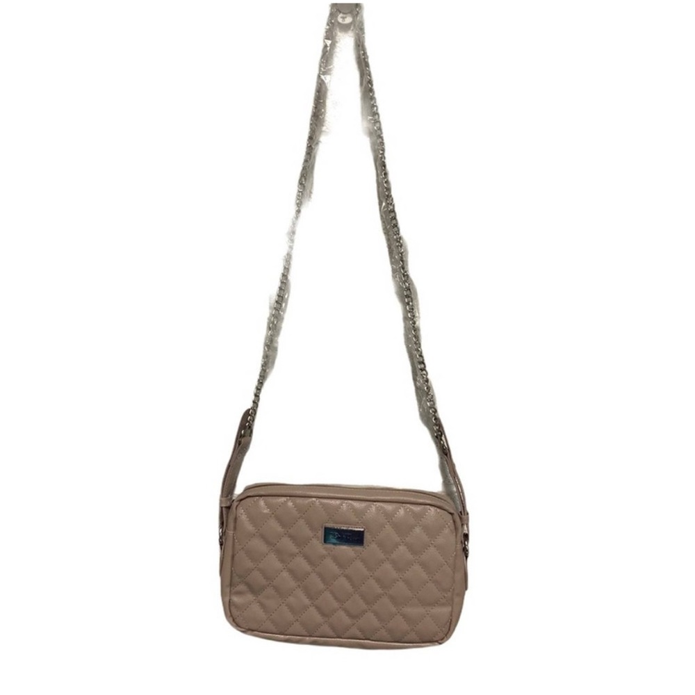 ❤️ 3/$20 Bella Russo handbag pink silver zip close